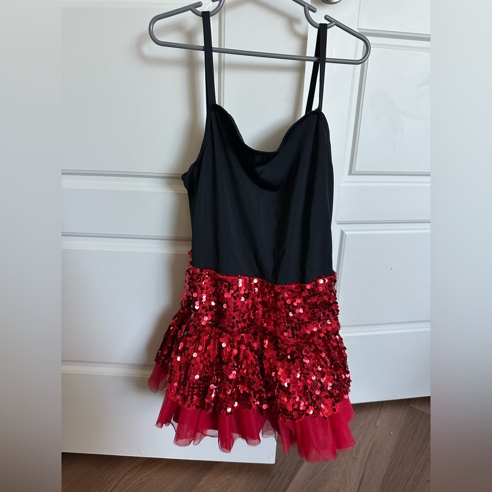 Weissman Black and Red Dance wear size LC